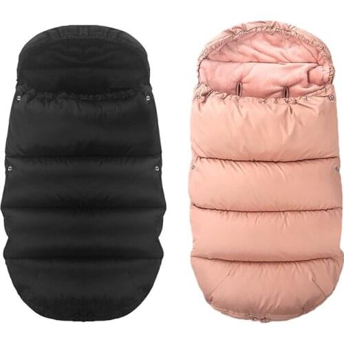 Baby Stroller Sleeping Bag Winter baby Sleepsack For Infant Warm Thick Plus velvet Footmuff For Pram Newborn Wheelchair Envelope