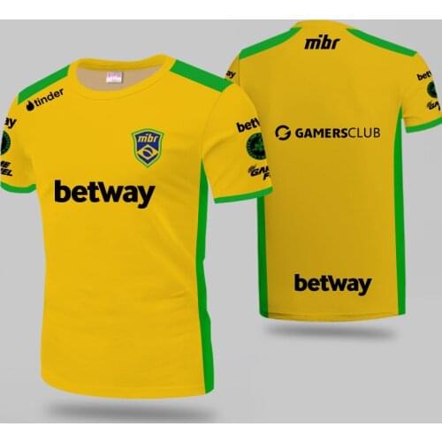 CSGO LOL Brazil Team Uniform Mide In Brazil MIBR Jersey ZEWS Fans T-shirt Men Women T shirts Major Custom Tee Shirt Top quality