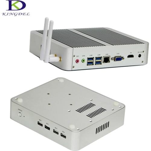 In Stock! 2017 Newest Intel Core i5 7200U/i3 7100U 7th Gen Kaby Lake Win10 Fanless Mini PC 4K HTPC Nuc Intel HD Graphics 620