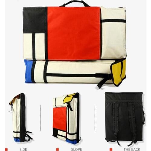 4k colorful fashion Portable Painting Board Bag Carry Case Drawing easel bag Waterproof Board Carrying Sketchpad Bag