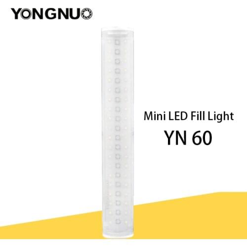YONGNUO YN60 Mini RGB LED Fill Light Lamp Professional Video Light 3200K-5500K & RGB Full Color for Portrait Interview Product