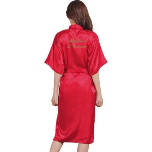 Plus Size 3XL The Grooms Mothers Dressing Robe Gown Print Gold Women Nightgown Sexy V-Neck Bathrobe Rayon Sleepshirt Skirts