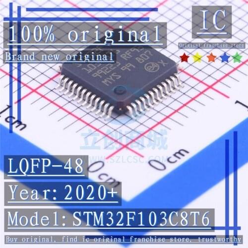 2020+ 100% Brand new original 1PCS-5PCS STM32F103C8T6 LQFP-48 Microcontroller chip
