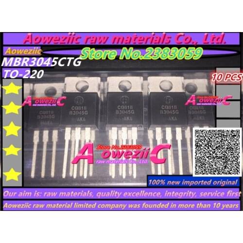 Aoweziic 100% new imported original B3045G MBR3045CTG TO-220 Schottky barrier diode