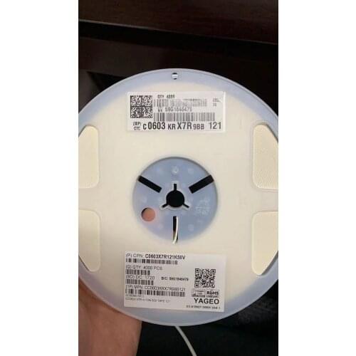 CC0603KRX7R9BB121 0603 120PF(120PF) ±10% 50V 1608 121K X7R ceramic chip capacitor Professional component supplier, contact me fo