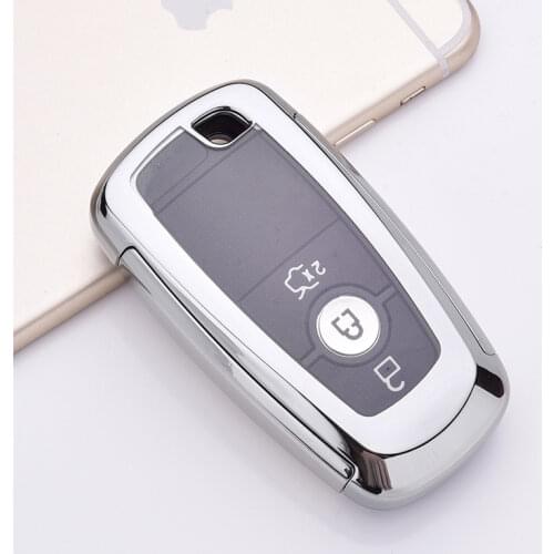 TPU+PC Car Remote Smart Case Cover Holder Keychain For Ford 2019 Mustang F150 F250 Explorer Edge Key Fob Accessories