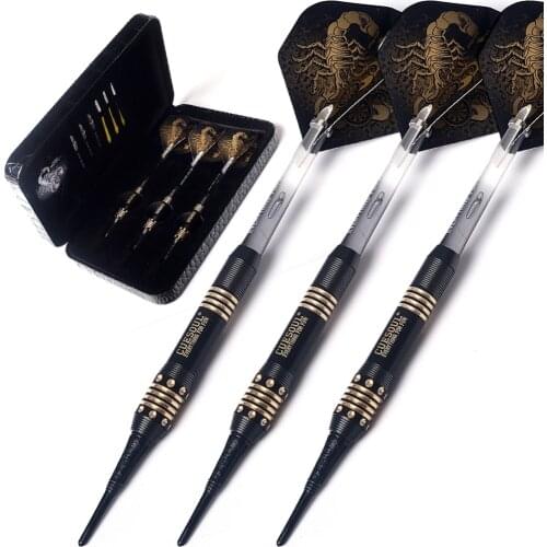 CUESOUL 3pcs/set Black Scorpion 16g Brass Darts Barrels with Fashional Design
