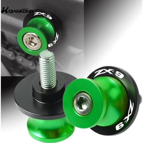For Kawasaki ZX9 1992-1999 Motorcycle CNC 8mm 10mm Swingarm Spools Slider Swingarm Stand Accessories 1998 1997 1996 1995 1994 93