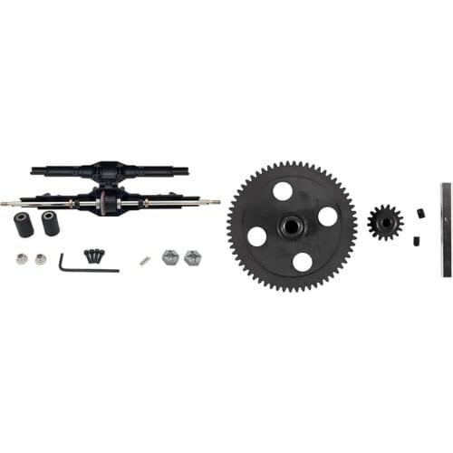For Wltoys 12428 12423 Rear Axle Rear Gearbox & Spur Diff Main Gear 62T Reduction Gear 0015 Short Course
