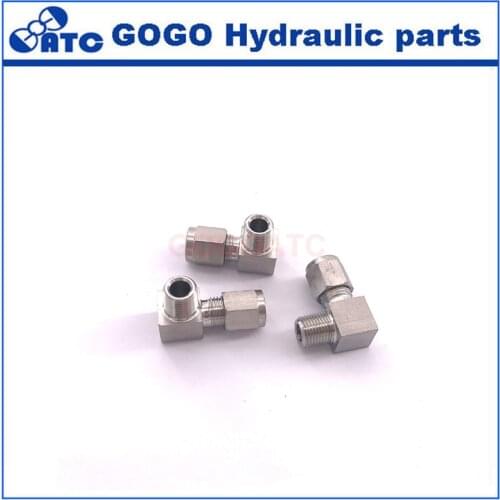 304 ferrule fitting stainless steel elbow Right angle quick fitting ZG1/8 ZG1/4 ZG3/8 ZG1/2 4mm 6mm 8mm 3mm high pressure