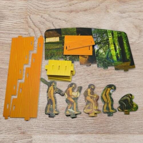 Art Jigsaw Human Evolutionary History Displays Educational Toy Foam Australopithecus To Homo Kids Puzzle for School