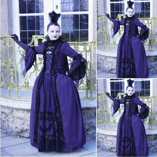 Historical!Customer-made Halloween Dresses Gothic Cosplay Victorian dress Renaissance Dress Steampunk dress SZ US6-36 V-251