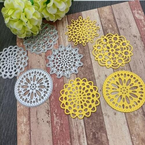 Circle Lace Metal Cutting Dies Stencil DIY Scrapbooking Album Paper Card Template Mold Embossing Decoration