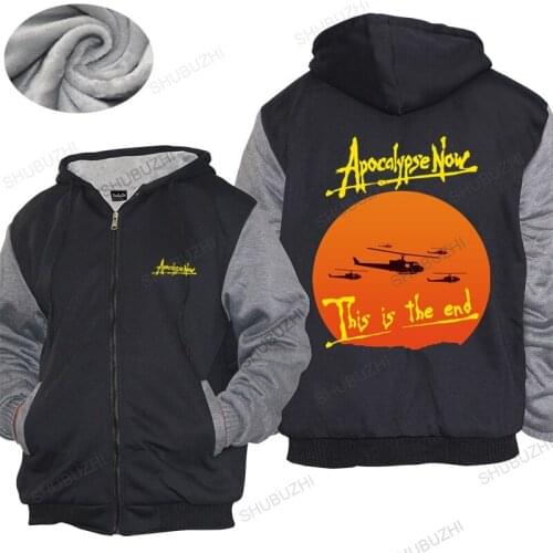 Men hoodies winter Brand warm coat Retro Apocalypse Now hoodies Men This Is The End 80s Film Vietnam War Congo Fleece hoody