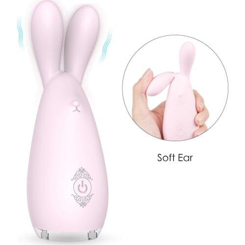 New 9 Speeds Rabbit Vibrator, USB Charged LED Light Showed Vibrator For Women, Daul Motor Clitoral Nipple Clamps Sex Toys