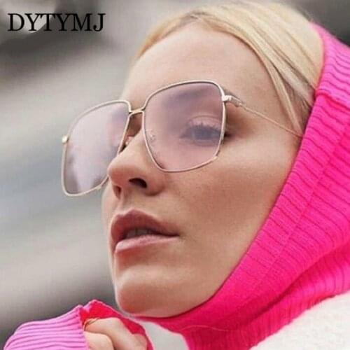 DYTYMJ Vintage Oversized Sunglasses Women Retro Glasses Women/Men Luxury Brand Sunglasses Women Mirror Oculos De Sol Feminino