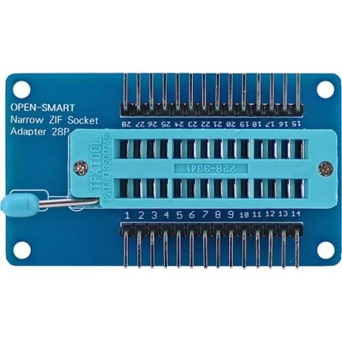 Narrow Body ZIF Socket Adapter 28P 2.54mm Pitch module for CHIP / Components / Module Quick Test Project