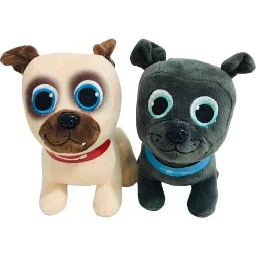 Puppy Dog Pals Plush Toys Cute Bingo and Rolly Bulldog Soft Stuffed Animals Plushie Toy Dolls for Kids Birthday Christmas Gifts