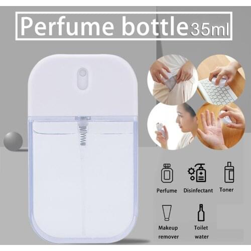 35ml Portable Plastic Empty Spray Bottle Travel Perfume Cleaning Gel Storage Container Water Bottle Refillable Make Up Container