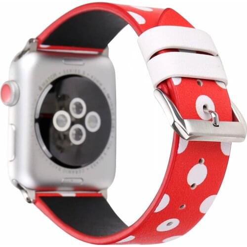 Watch Band For Apple Series 6 5 4 40/44mm Leather Watcband For Apple Series 3 2 1 38/42mm Womens Watch Wrist Strap White Black