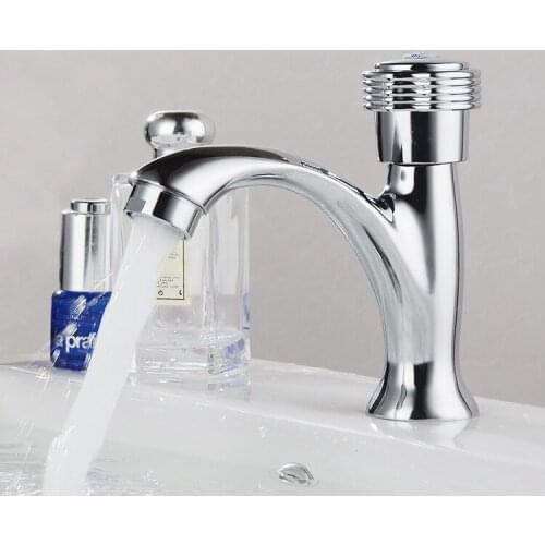 Zinc alloy single cold water faucet single hole basin basin faucet above counter basin wash basin wash basin faucet