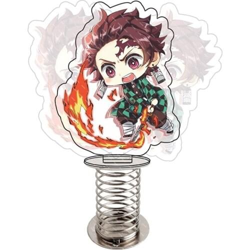 Demon Slayer Shaking Standing Plate Kimetsu no Yaiba Tanjirou Nezuko Zenitsu Inosuke Kyoujurou Props Height 11.5cm