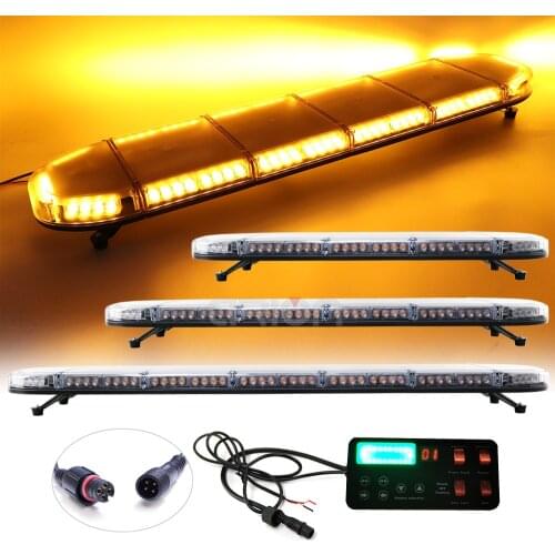 33" to 87" Rooftop LED Emergency Recovery Beacon Wrecker Warning Flash Strobe Work Light Bar Truck Car Traffic Lamp 2M 1.3M 2.2M