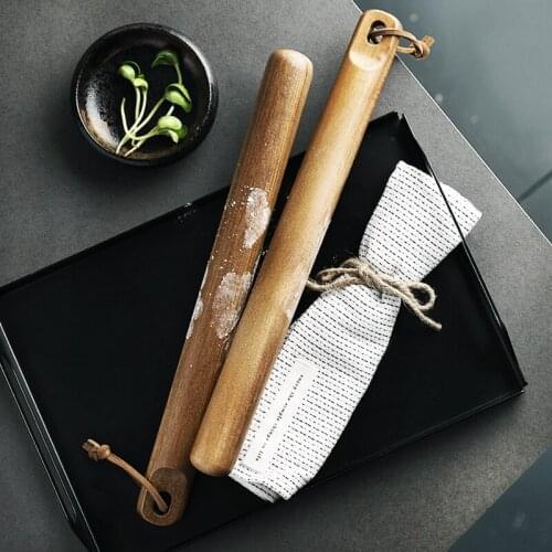 Solid Wooden Rolling Pins Pizza Bread Biscuit Baking Tools Fondant Pastry Flour Dough Roller Sticks Kitchen Cooking Accessories
