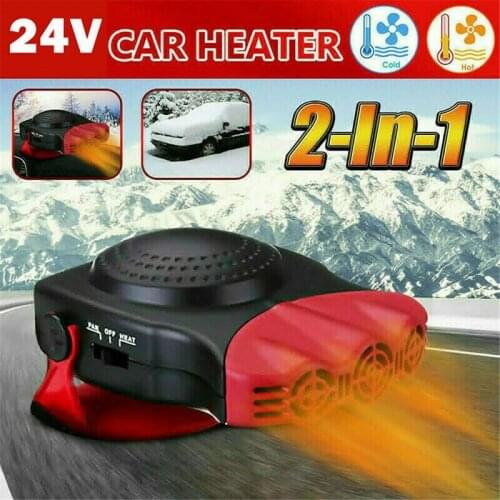2-in-1 12V Car Heater Fan Winter Portable 3 Holes ABS Heating Car Electrical Appliances Windshield Defroster Defogger Fans