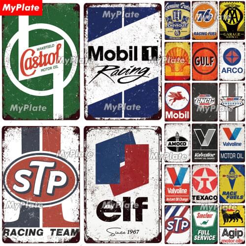 MOTOR OIL Metal Sign Vintage Plaque Tin Sign Plate Wall Decor For Garage Man Cave Art Painting Racing Team Poster