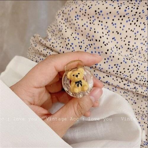 HOT Korean Kawaii Bear Hair Clip Claw Clamp for Women Girls Kids Hairpin Crab Headband Hair Washface Accessories Headwear Ins