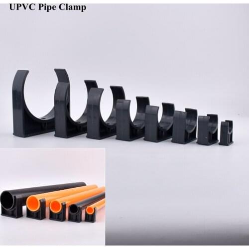 2~10 Pcs 20-50mm UPVC Pipe Clamp Aquarium Fish Tank Water Tube Brace Retainer Garden Watering Irrigation Pipe Support Fittings