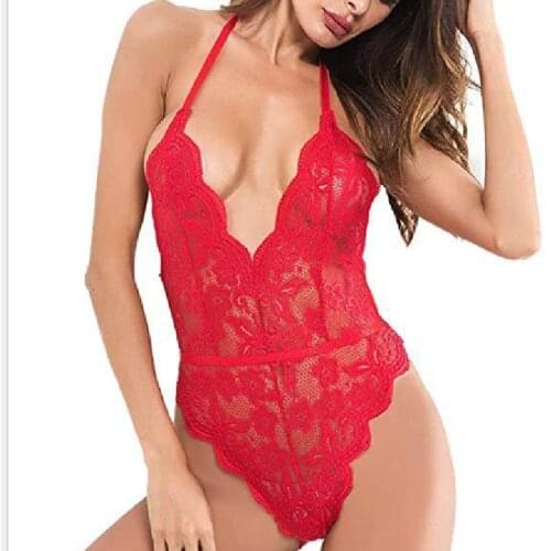 Body Shaperwear Women Lace Sexy Eyelash Teddy Lingerie Naughty Negligee Erotic Bodysuit Sleepwear