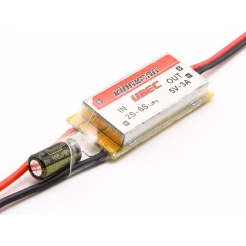 1pcs Original KINGKONG 5V 3A UBEC input 2-6S with aluminum shield receiver flight control powered