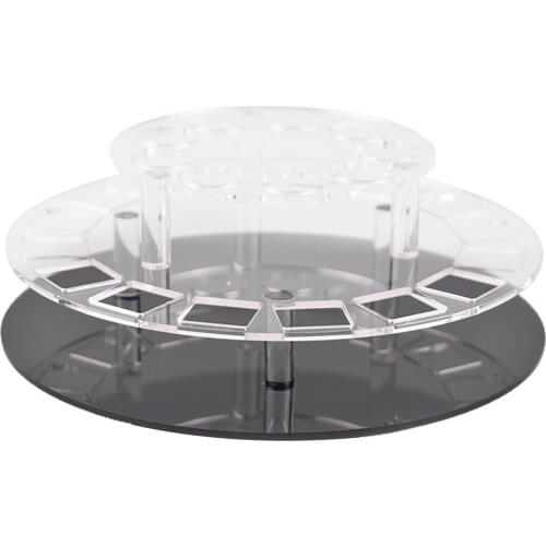 1pc 360 Degree Rotating Lipstick Tower Organizer Lip Gloss Stand Bathroom