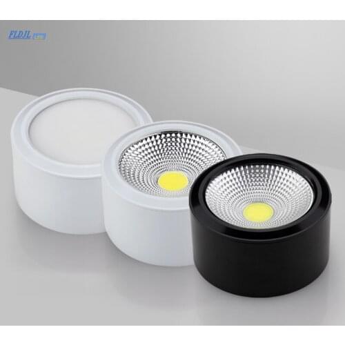 1pcs high quality surface mounted LED COB Dimmable Downlights AC85-265V 7w 9w 12w 15w 18w LED Ceiling Lamp Spot lights downlight