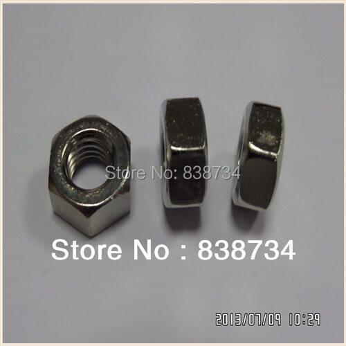 1000PCS high quality carbon steel nickel plated m2 hex nut
