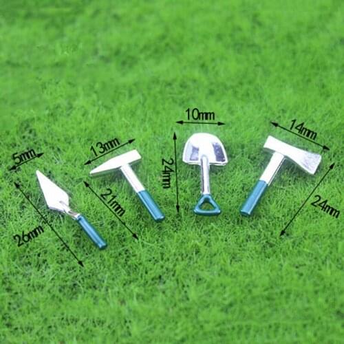 4pcs Dollhouse 1/6 or 1/12 Miniature Doll Room Accessories Set Creative Doll Garden Tool Toy Models