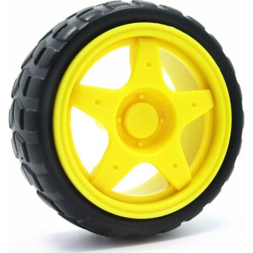65mm Round Replacement Parts Easy Install Mini Accessories Universal Repairing Toy Car Wear Resistant Rubber Wheel