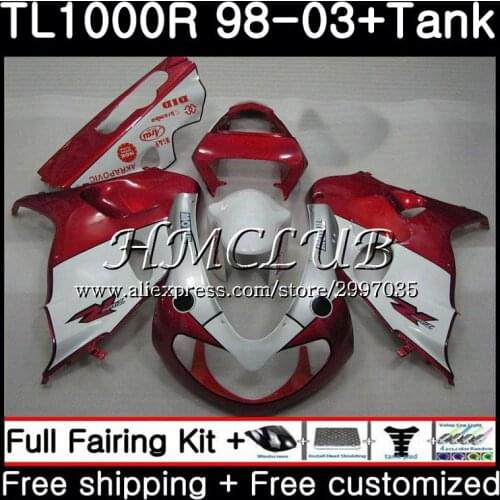 +Tank For SUZUKI TL1000R 1998 1999 2000 2001 2002 2003 38HC.17 TL1000 R TL 1000 R 1000R Pearl red HOT 98 99 00 01 02 03 Fairings