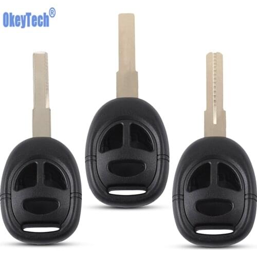 OkeyTech Smart Remote Car Key Case For SAAB 9-3 9-5 93 95 3 Buttons Replacement Car Key Shell Housing 3 Types Uncut Blade Cover