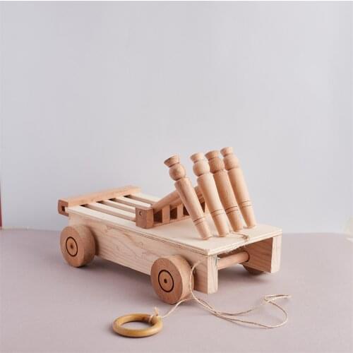 TAKTAK Montessori Wooden Toy Car with Music Cartoon Educational Learning Sound Children Play Gym Baby Birthday Gift Products
