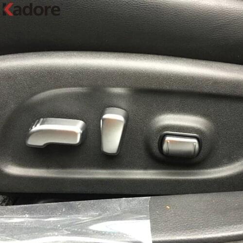 For Nissan Altima Teana 2016 2017 ABS Matte Seat Control Adjust Switch Button Cover Trim Interior Accessories Car Styling