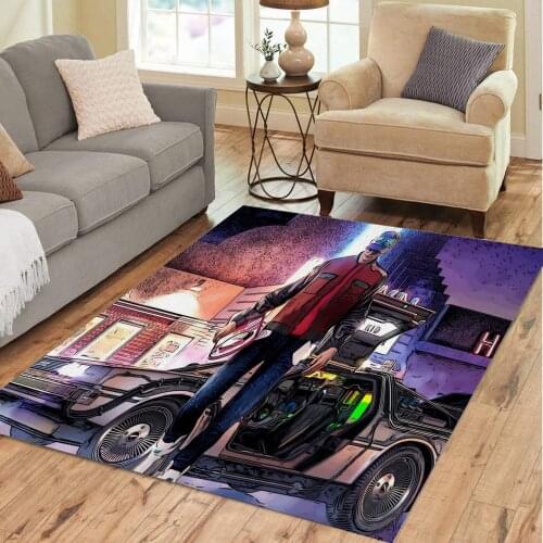 Back to the future Carprt Rug for Living Room Bedroom Decoration Home Non-slip Rugs Floor Mat Dropshipping
