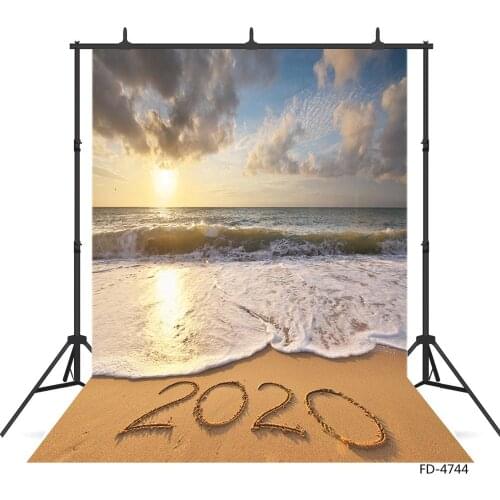 Sea Sand 2020 Beach Sun Photography Backdrop Customized Background for Portrait Children Baby Scenic Photoshoot Photo Studio