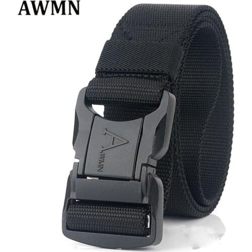 Good Tactical military Canvas young students nylon elastic Belt Outdoor Tactical knitted Belt Army ceinture homme