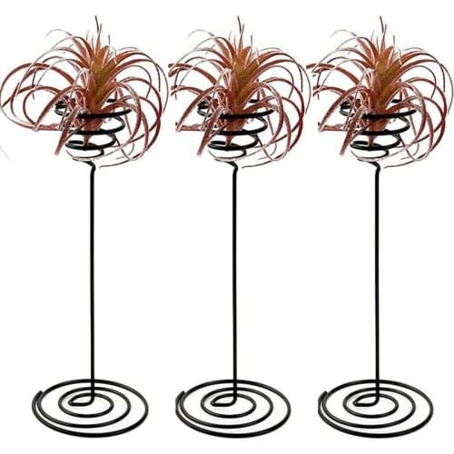 WSFS Hot Air Plant Stand Holder Air Plant Base Container Tabletop Planter Tillandsia Planter Racks(3 Pack)