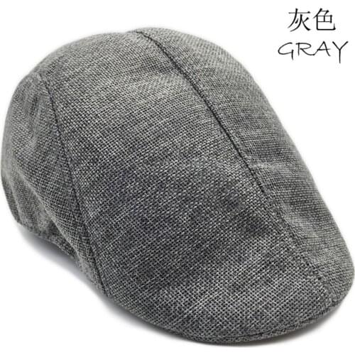Unisex Ivy Cap Classic Solid Color Newsboy Beret Hat Golf Driving Peaked Cap For Men Women