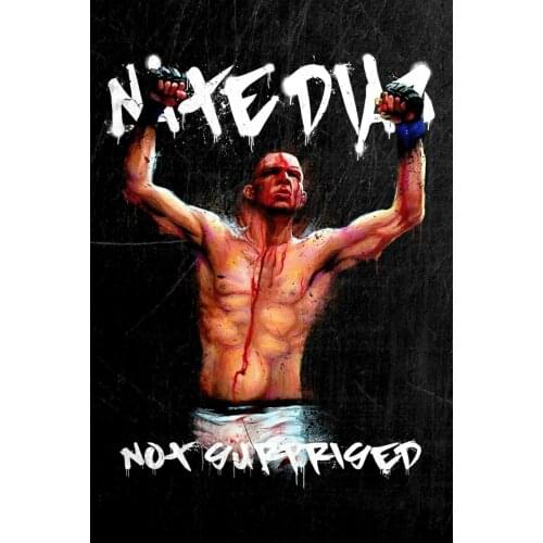Lot style Choose Nate Diaz 209 Art print Silk poster Home Wall Decor