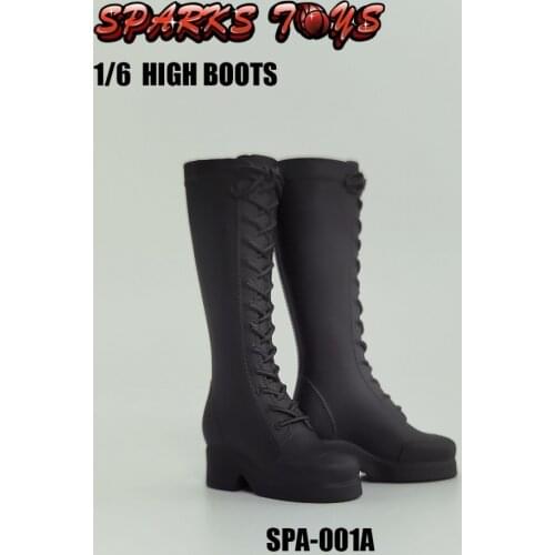 1/6 Scale SPA-001 Womens High-top Boots Female Shoes Empty Inside Fit 12" Action Figure Body